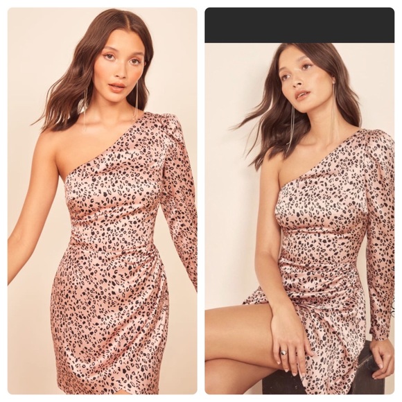 Reformation Dresses & Skirts - Reformation NWT Hyperion Leopard Print Pink Dress